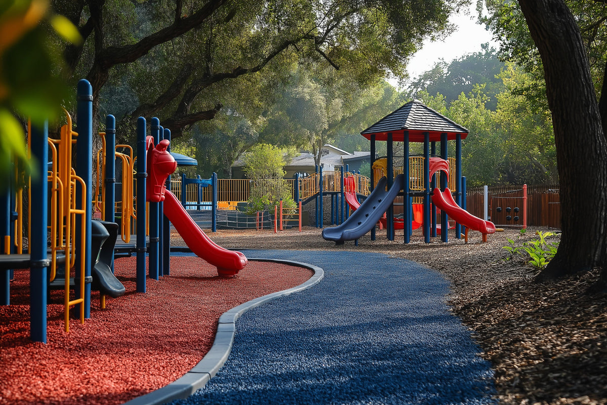 Playground Rubber Rings Rubber Chippings for Playgrounds – Rubber Bark